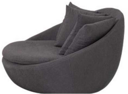 Sessel Polster Sitzer Modern Design Grau Lounge Luxus Wohnzimmer Club